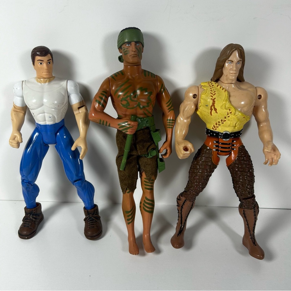 FIGURINE Action Man Hasbro Jungle Hercules, Peter Superhero Lot Of 3